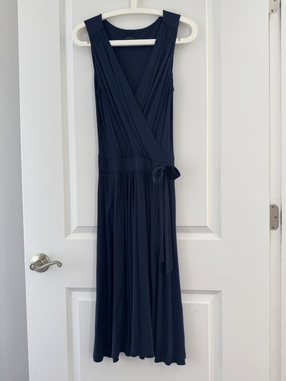 FOREVER 21 Wrap Midi Dress – Navy – Size S
